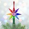 Blubom 14.0 Inch Rainbow Tree Topper With Reflector Christmas Tree Topper , Finial Pride